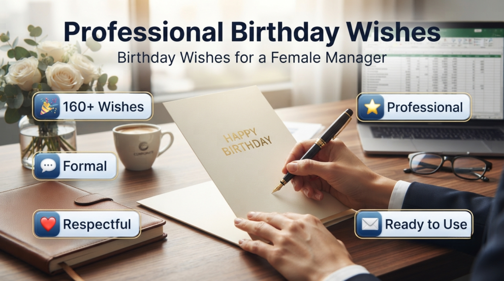Birthday Wishes for a Female Manager