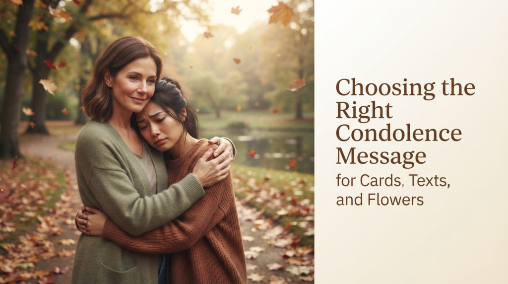 Choosing the Right Condolence Message for Cards, Texts, and Flowers