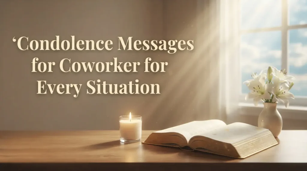 Condolence Messages for Coworker for Every Situation