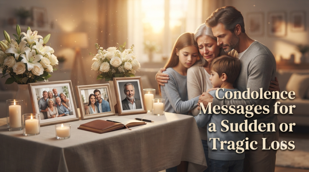 Condolence Messages for a Sudden or Tragic Loss