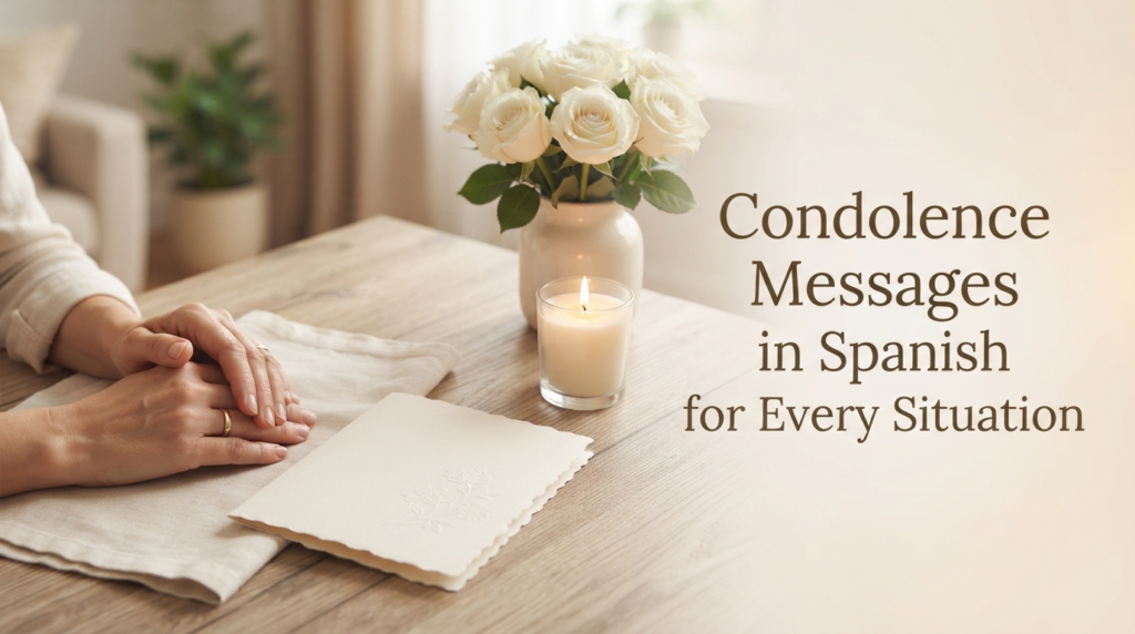  Condolence Messages in Spanish for Every Situation