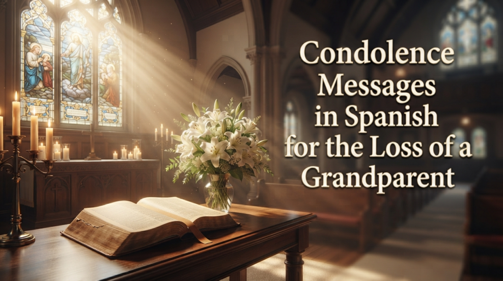 Condolence Messages in Spanish for the Loss of a Grandparent