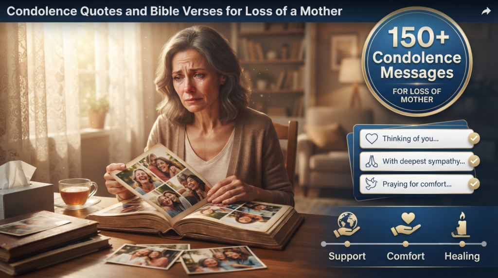 Condolence Quotes and Bible Verses for Loss of a Mother