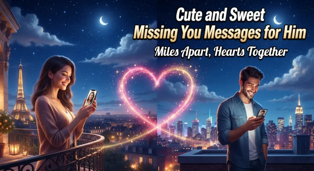 Cute and Sweet Missing You Messages for Him