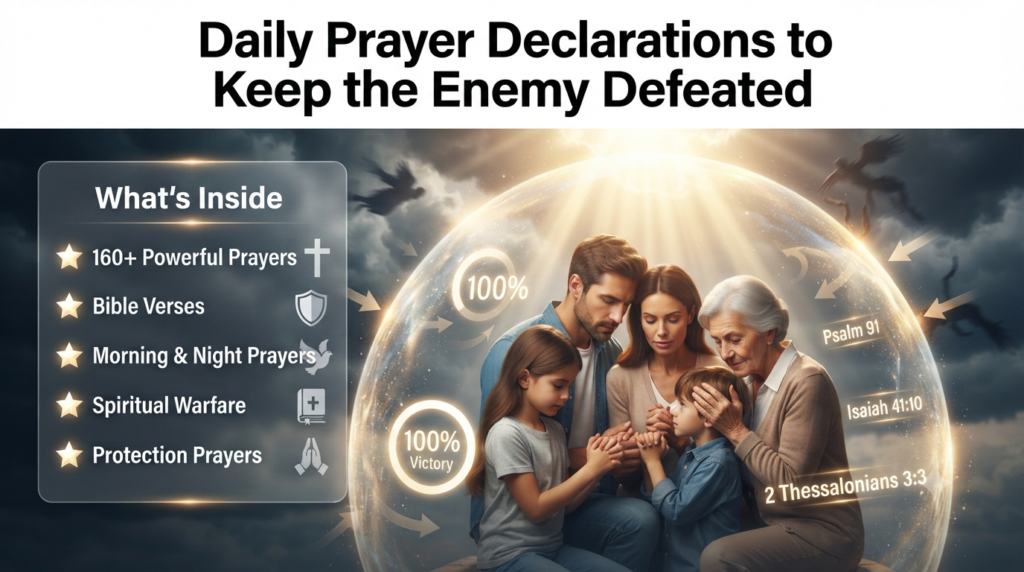 Daily Prayer Declarations to Keep the Enemy Defeated