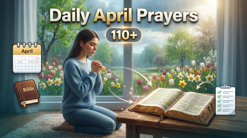 Daily Prayers for Every Day in April with Bible Verses