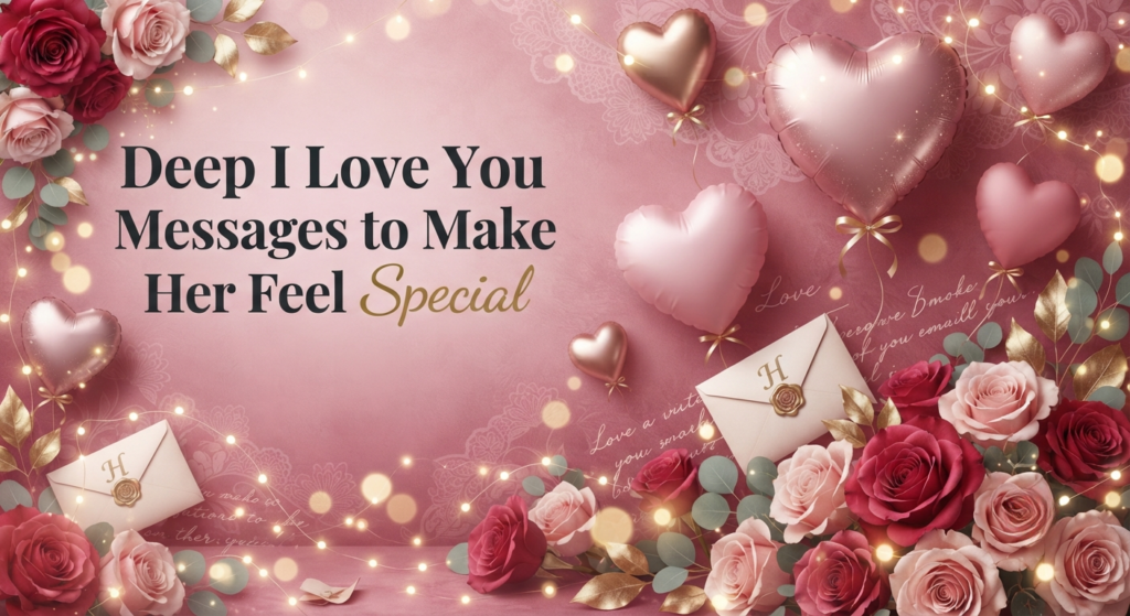 Deep I Love You Messages to Make Her Feel Special