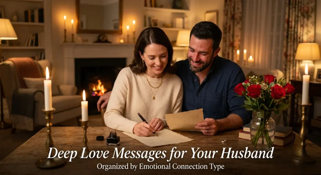  Deep Love Messages for Your Husband Organized by Emotional Connection Type