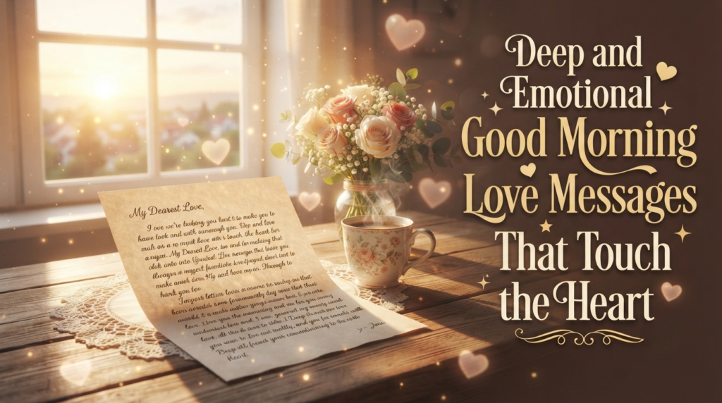 Deep and Emotional Good Morning Love Messages That Touch the Heart