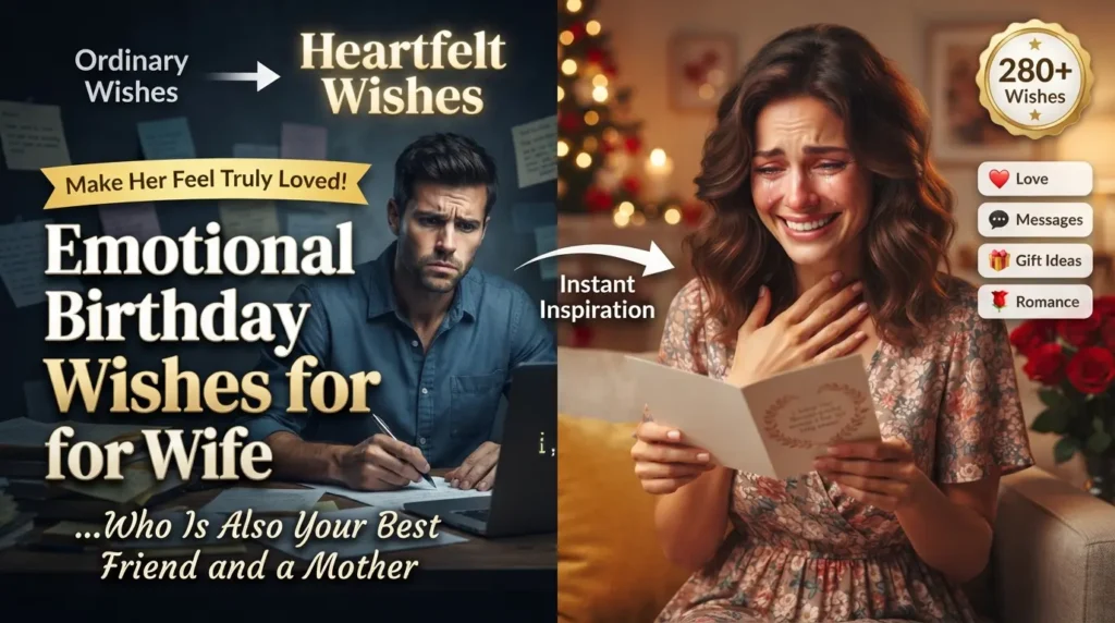 Emotional Birthday Wishes for Wife Who Is Also Your Best Friend and a Mother