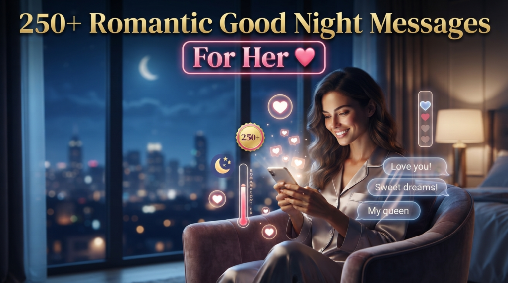 Flirty and Playful Romantic Good Night Messages for Her