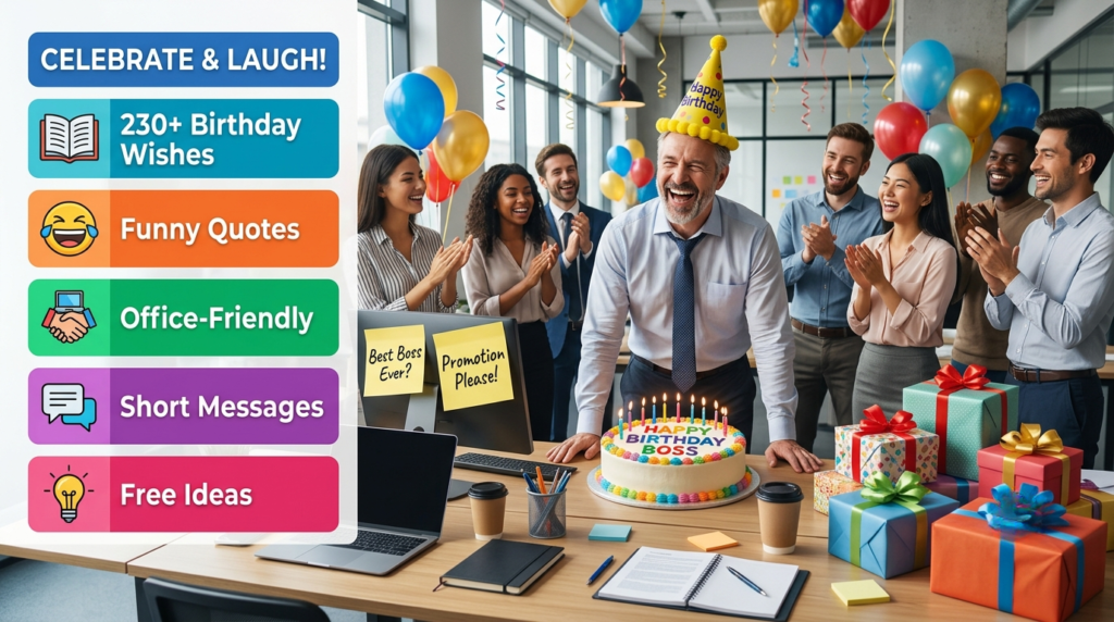 Funny Birthday Wishes for a Male and Female Boss