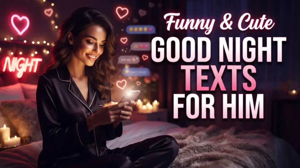 Funny & Cute Good Night Texts for Him