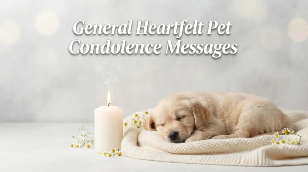 General Heartfelt Pet Condolence Messages