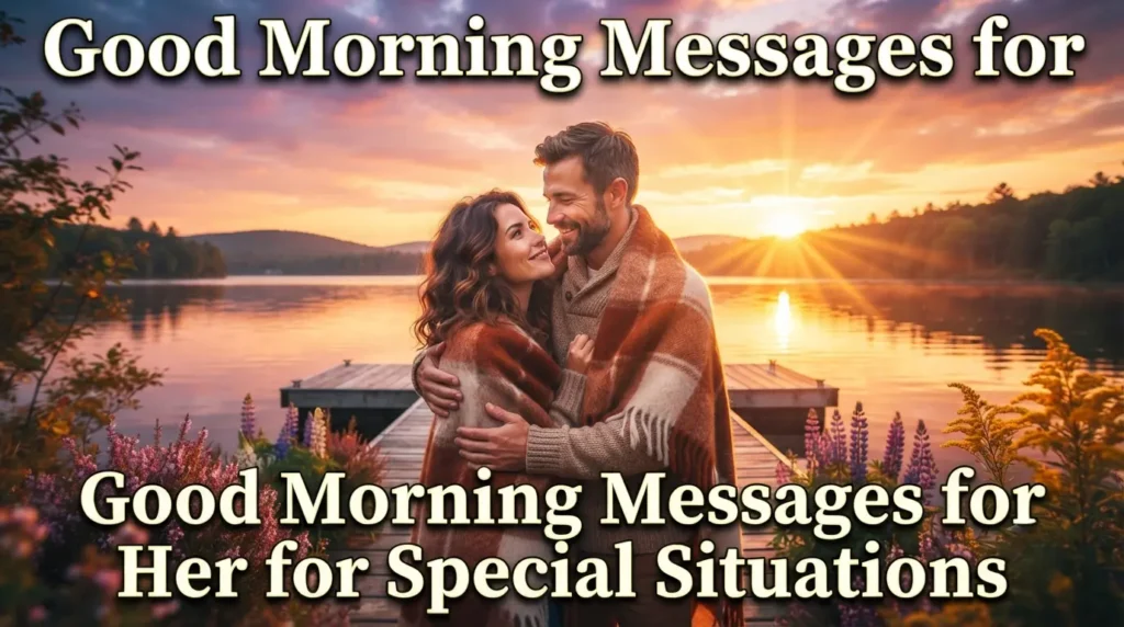 Good Morning Messages for Her for Special Situations