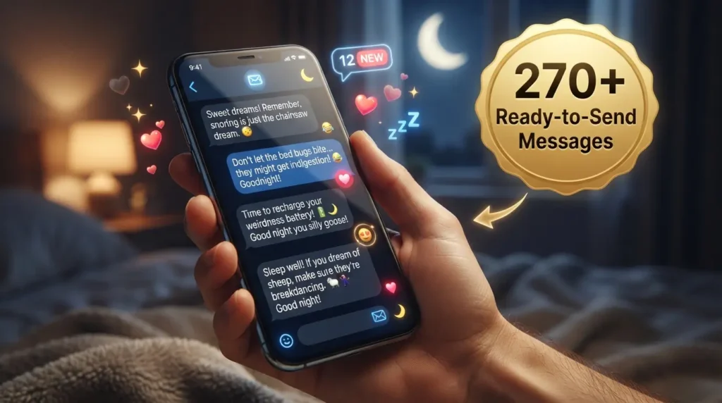 Good Night Messages for Funny and Playful Friends