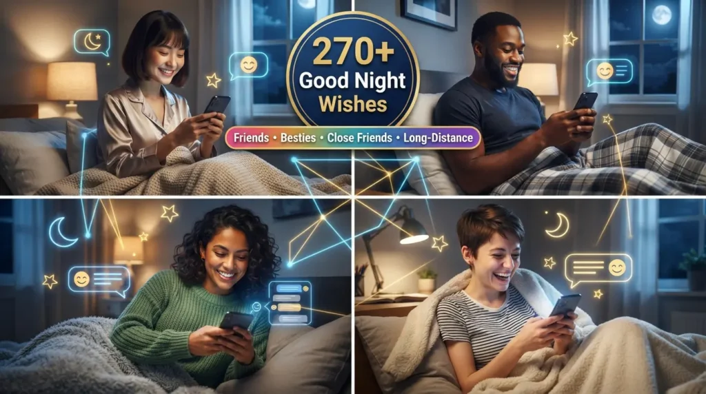  Good Night Messages for Various Friends