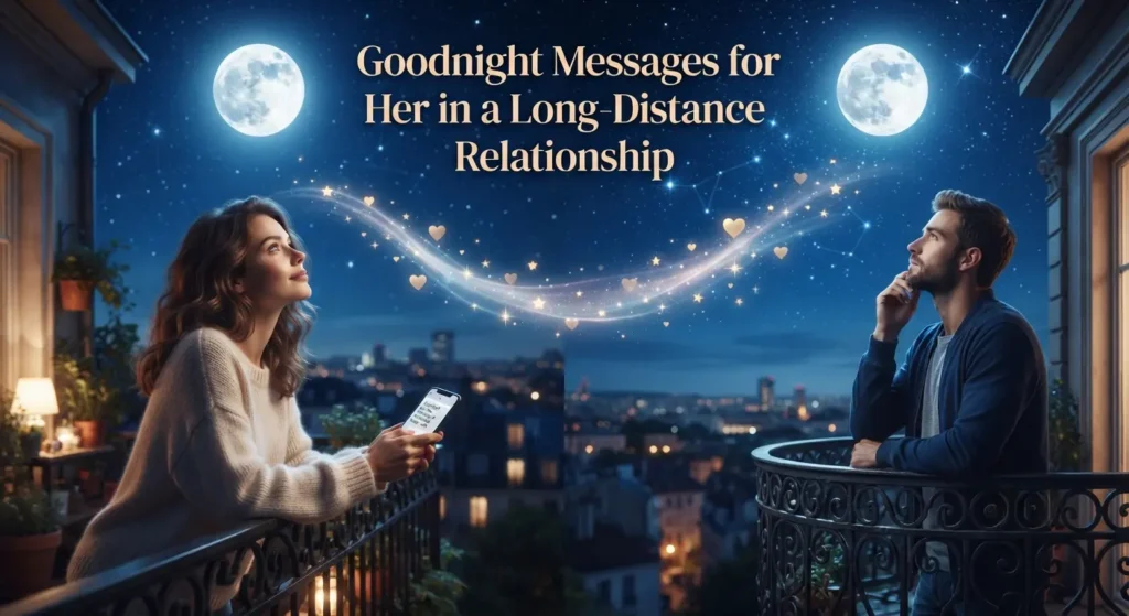 Goodnight Messages for Her in a Long-Distance Relationship