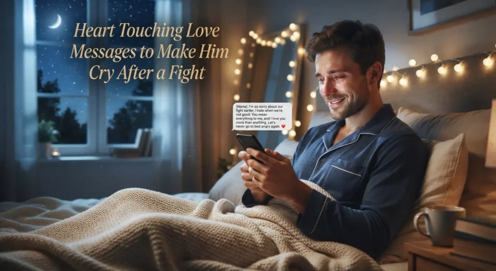 Heart Touching Love Messages to Make Him Cry After a Fight