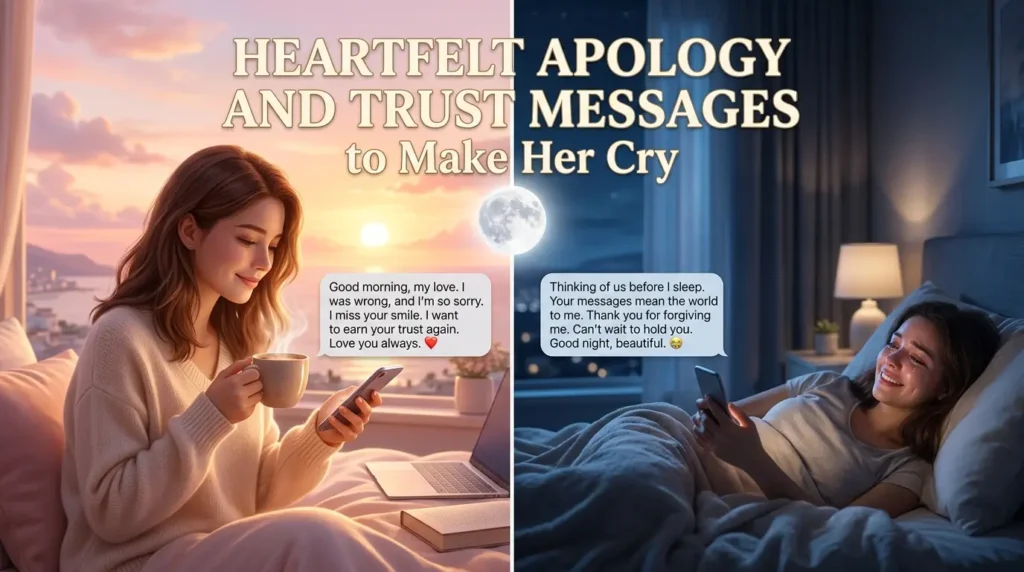Heartfelt Apology and Trust Messages to Make Her Cry
