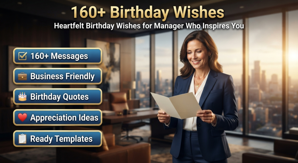 Heartfelt Birthday Wishes for Manager Who Inspires You