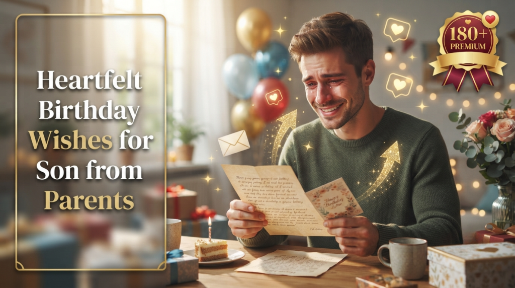 Heartfelt Birthday Wishes for Son from Parents