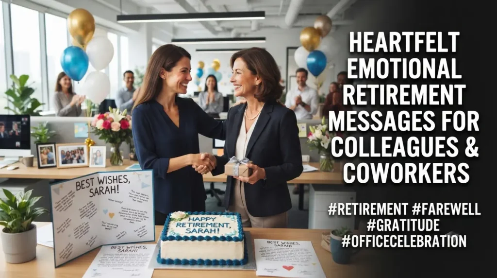 Heartfelt Emotional Retirement Messages for Colleagues & Coworkers