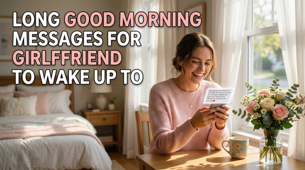 Long Good Morning Messages for Girlfriend to Wake Up To