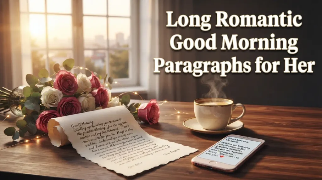 Long Romantic Good Morning Paragraphs for Her