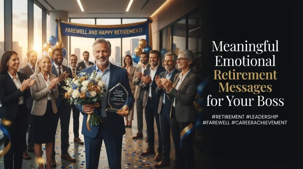 Meaningful Emotional Retirement Messages for Your Boss