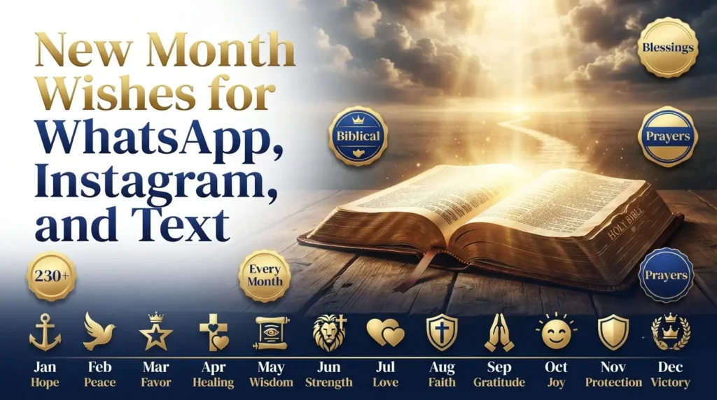 New Month Wishes for WhatsApp, Instagram, and Text