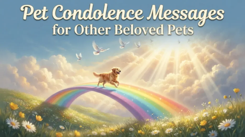 Pet Condolence Messages for Other Beloved Pets