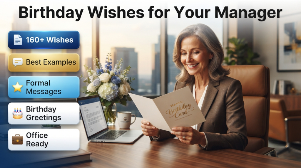 Professional Birthday Wishes for Your Manager