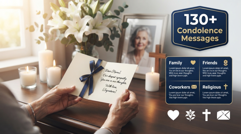 Religious and Heartfelt Condolence Card Messages