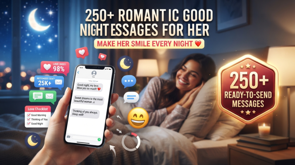 Romantic Good Night Messages for Long-Distance Relationships