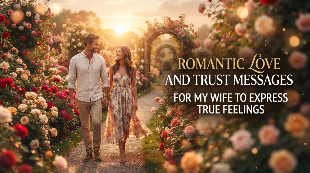 Romantic Love and Trust Messages for My Wife to Express True Feelings