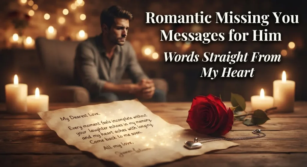 Romantic Missing You Messages for Him