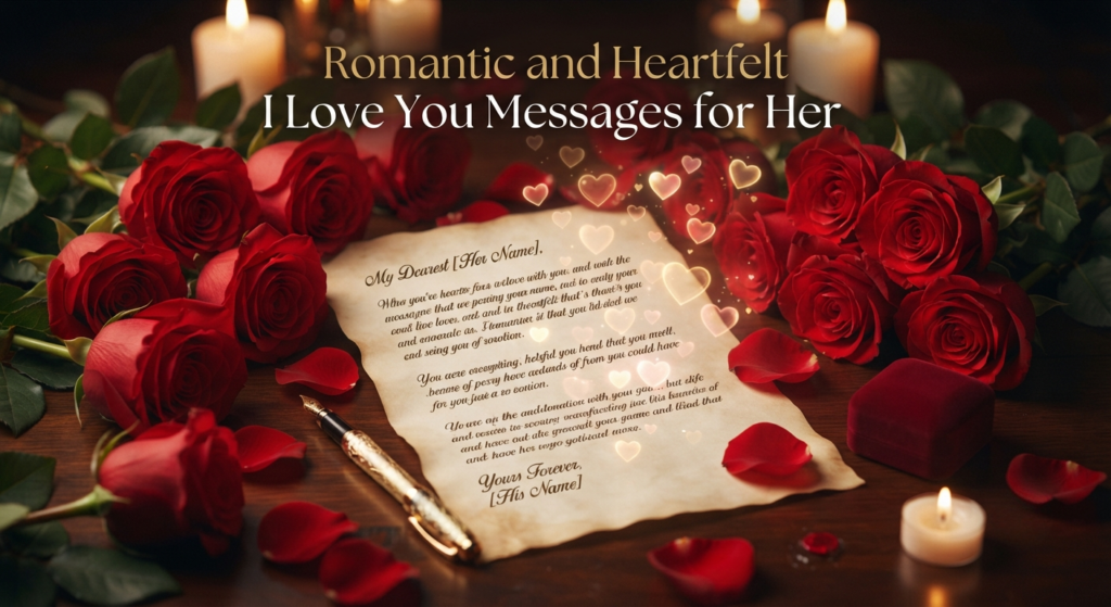 Romantic and Heartfelt I Love You Messages for Her