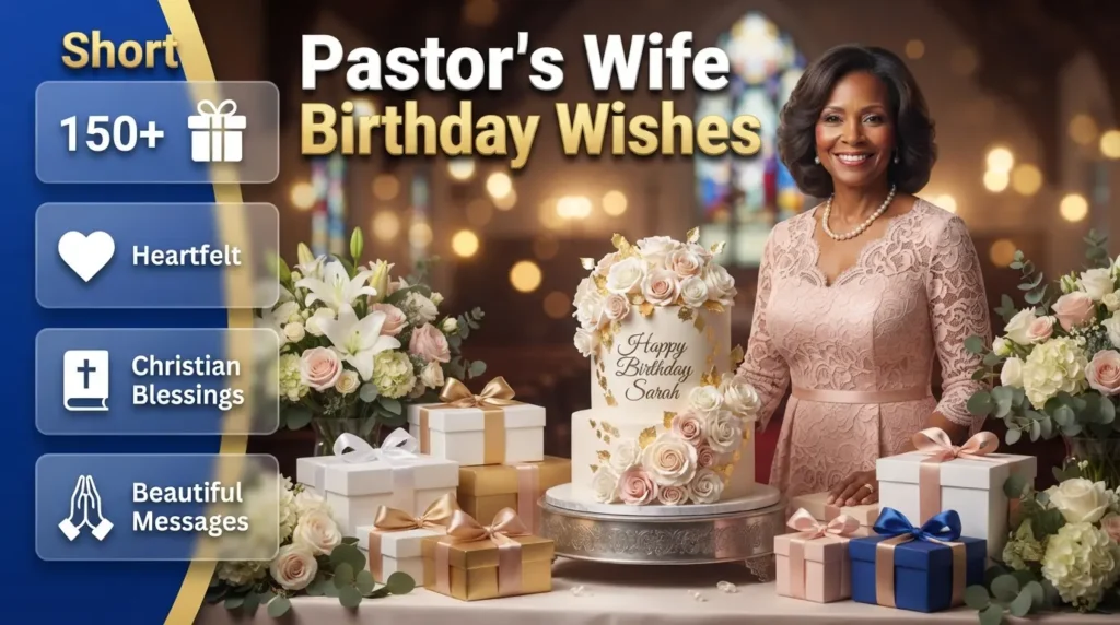 Short Birthday Wishes for Pastor's Wife