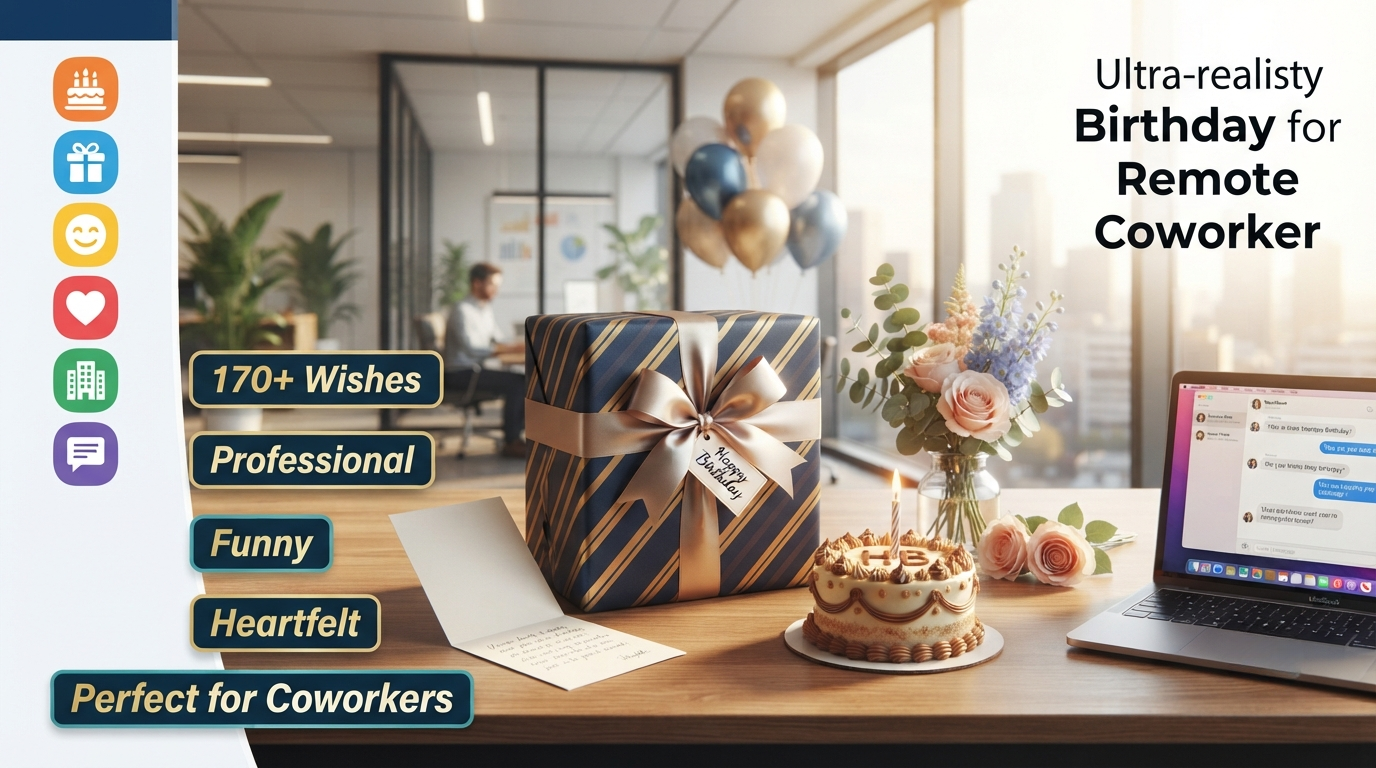 Short Birthday Wishes for a Remote Coworker - Edited