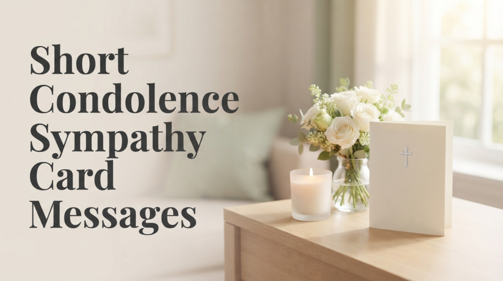 Short Condolence Sympathy Card Messages