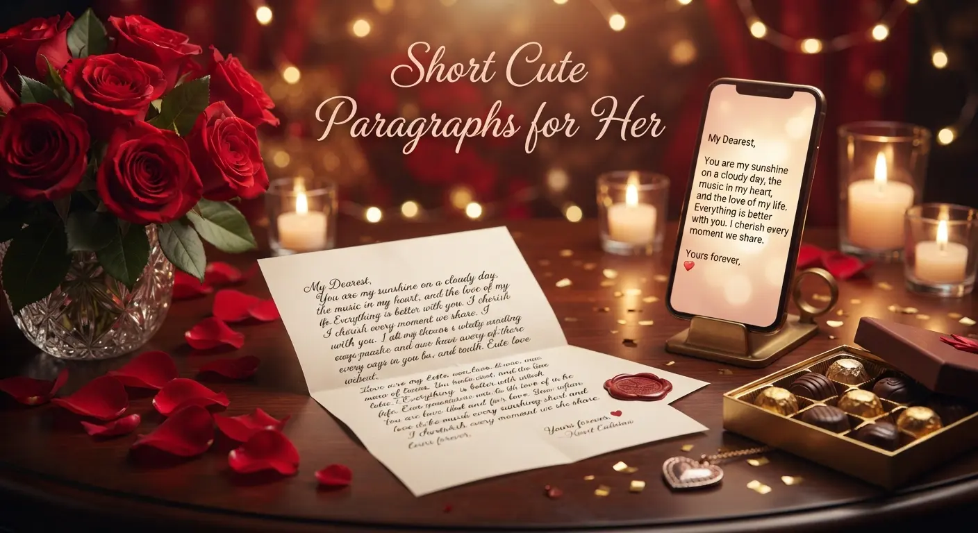 Short Cute Paragraphs for Her
