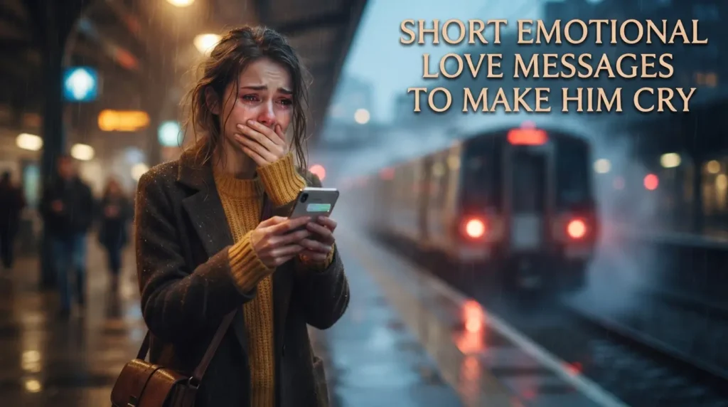 Short Emotional Love Messages to Make Him Cry