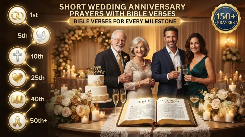 Short Wedding Anniversary Prayers with Bible Verses