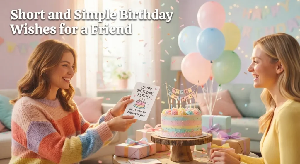 Short and Simple Birthday Wishes for a Friend