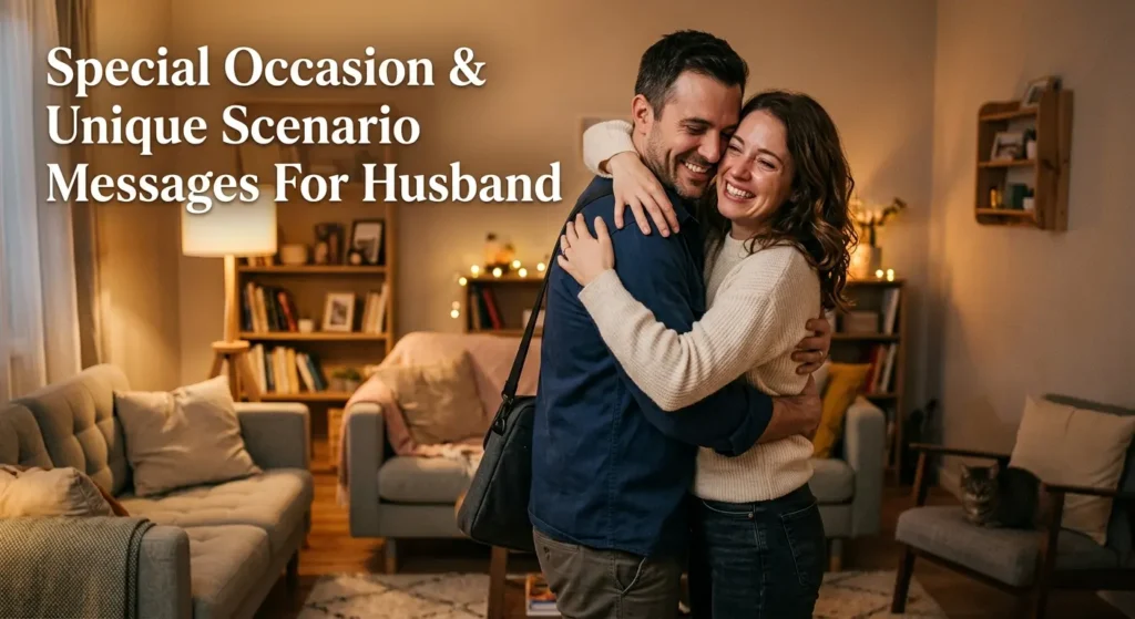 Special Occasion & Unique Scenario Messages For Husband