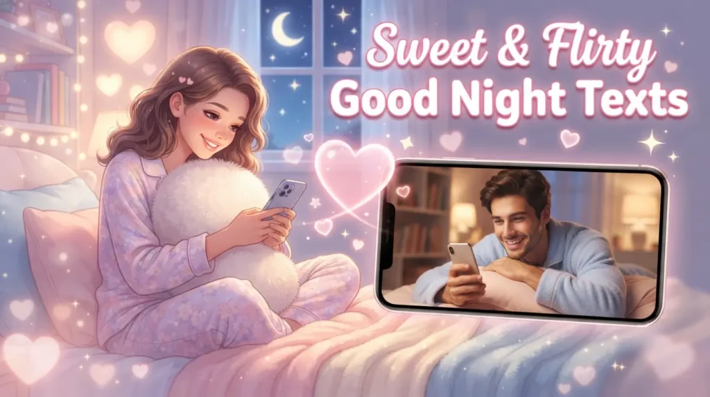 Sweet & Flirty Good Night Texts for Him