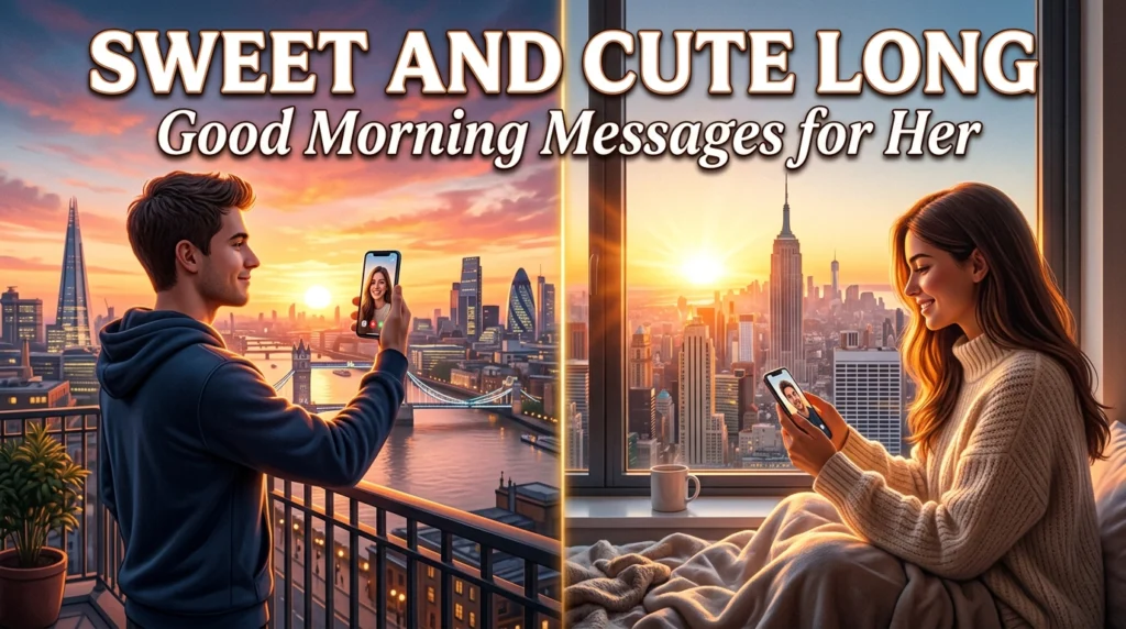 Sweet and Cute Long Good Morning Messages for Her