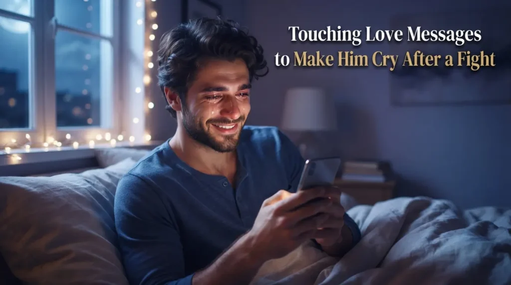 Touching Love Messages to Make Him Cry After a Fight