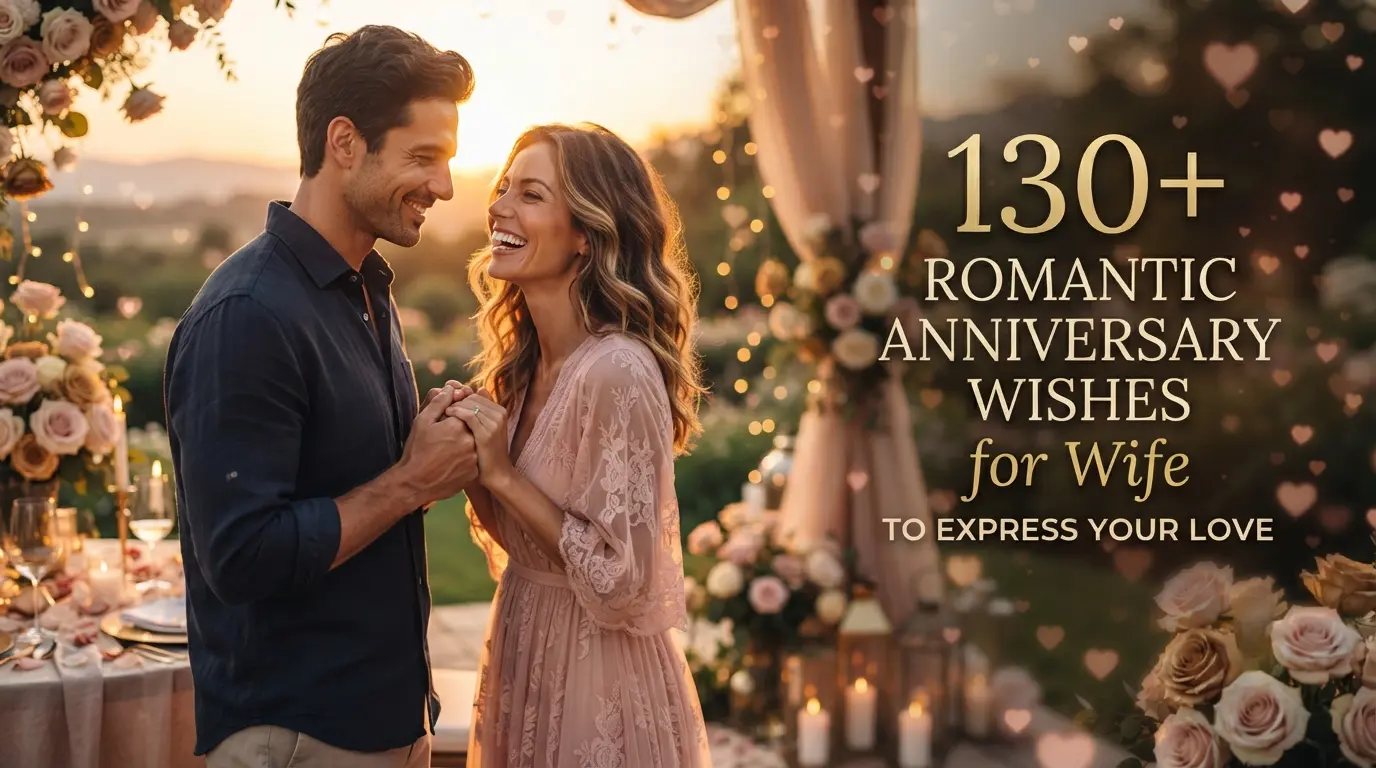 130+ Romantic Anniversary Wishes for Wife to Express Your Love